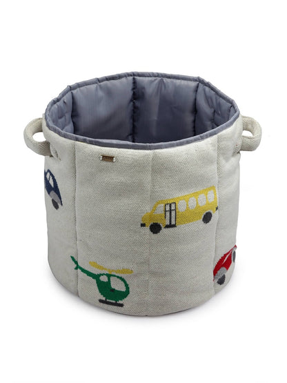 Moving Cars Cotton Knitted Kids Basket