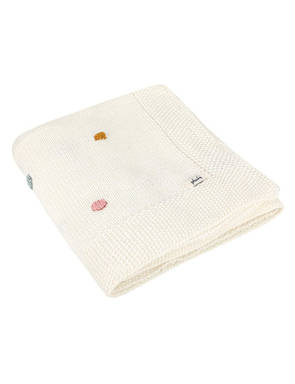 Snuggly Bubbles Organic Cotton Knitted Baby Blanket