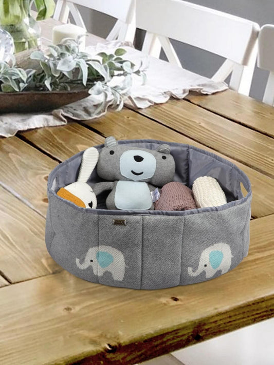 Baby Elephant Cotton Knitted Kids Basket